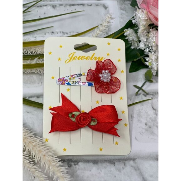 Hair Clips for Girls Satin - Hair Accessories For Kids Toddler Teens - Picture 1 of 3